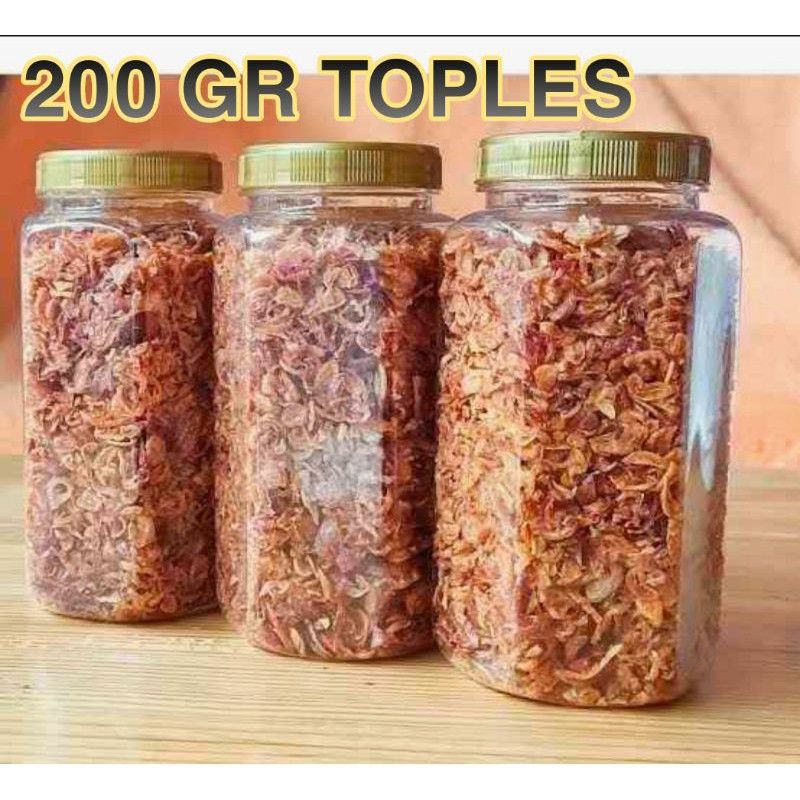 

Bawang Goreng 200gr Kemasan Toples