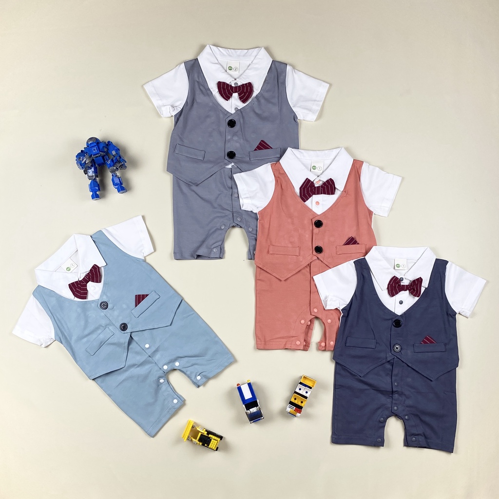 Jumper bayi laki-laki 3bulan-2tahun/ Jumper Romper bayi import/ JUmper pendek bayi