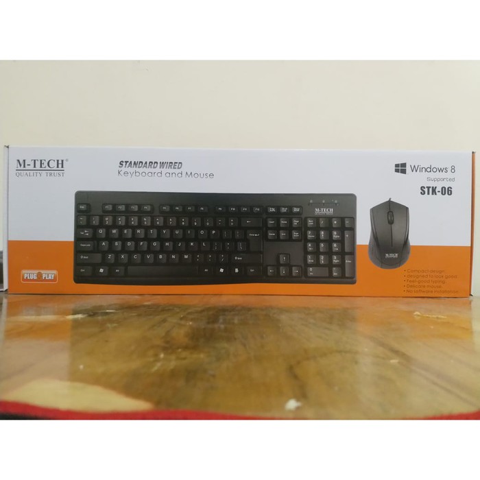 M-Tech STK-06 Paket Keyboard And Mouse Bundle Wired Mtech Stk06