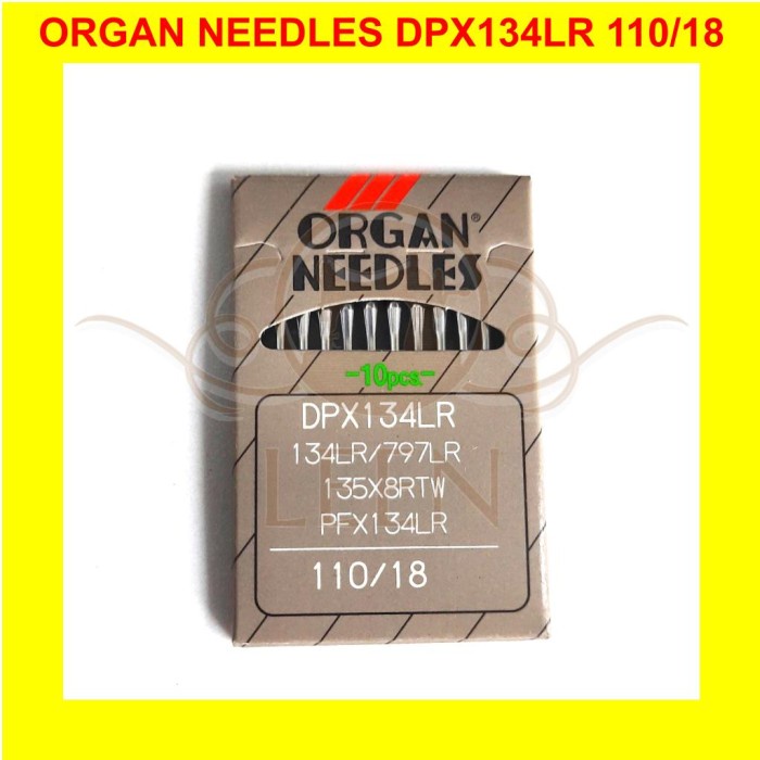 Jarum ORGAN PFx134LR 18 / DPx134LR Needles Jahit Kulit ORI Japan LEEN