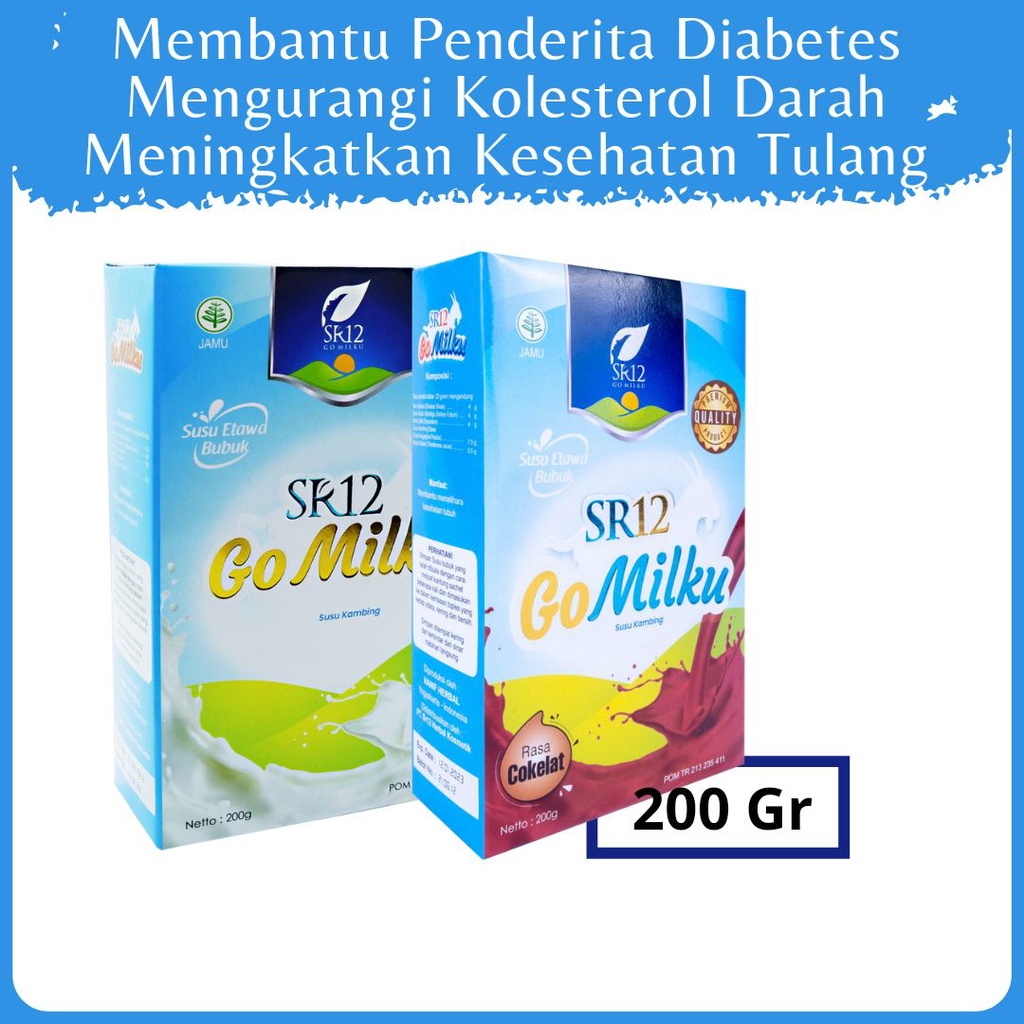 

SUSU KAMBING ETAWA GOMILKU SR12 200GR SUSU KAMBING GOMILKU HERBAL BPOM AMAN SUSU GOMILKU SR12 BERSERTIFIKAT HALAL MUI