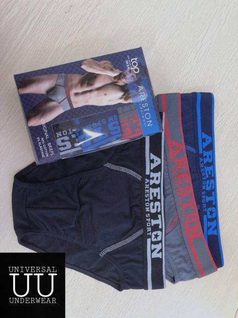 Pakaian Celana Dalam Pria Dewasa Areston Sempak Laki Laki Premium Bahan Katun Spandek By Universal Underwear