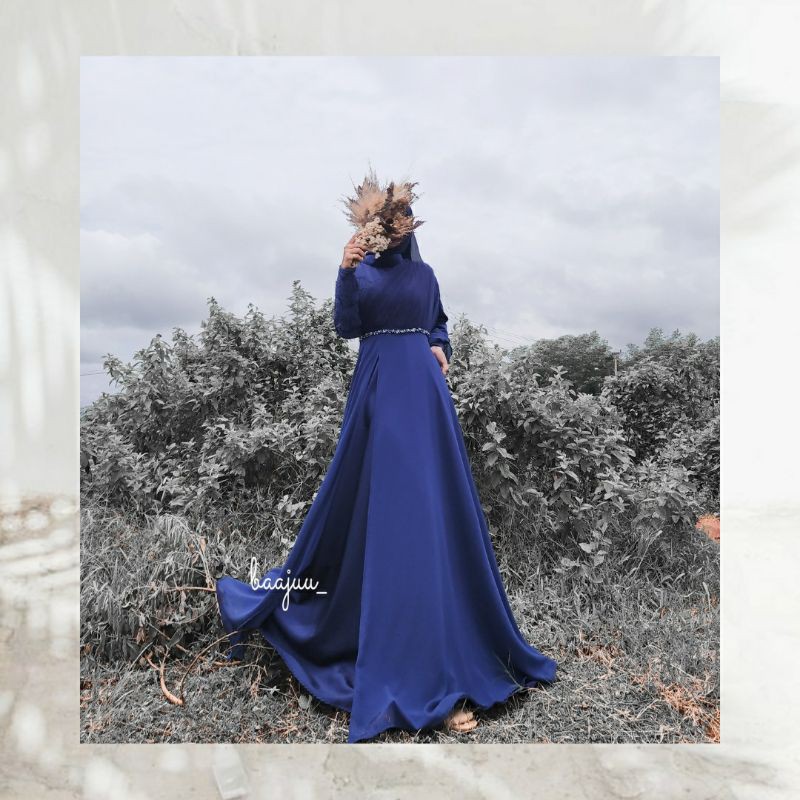 Gaun Pesta Brukat : Salamah Dress