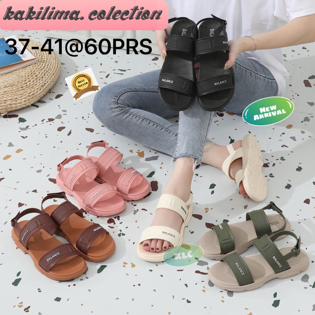 Balance 1201-A1/sandal tali wanita sendal karet jelly perempuan