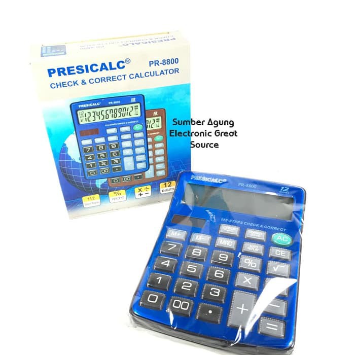 Presicalc PR8800 Check Correct Kalkulator Besaar Jumbo Sangat Akurat