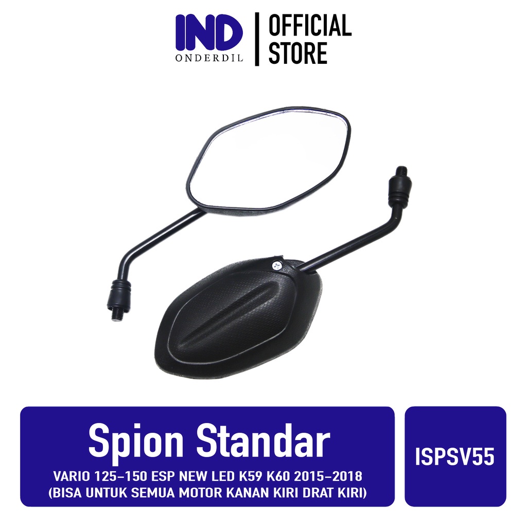 Spion-Sepion-Kaca-Mirror-Cermin Standart-Standar Kanan Kiri Drat Kiri Vario 125-150 eSP LED NEW 2015-2018 K59-K60