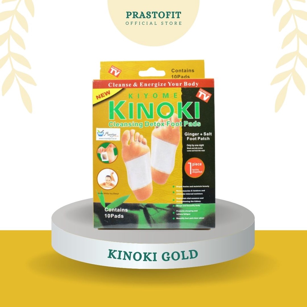 Koyo Kinoki Detox Kaki Original 100% Gold Isi 10 Bamboo Emas Ginger Foot Cabe