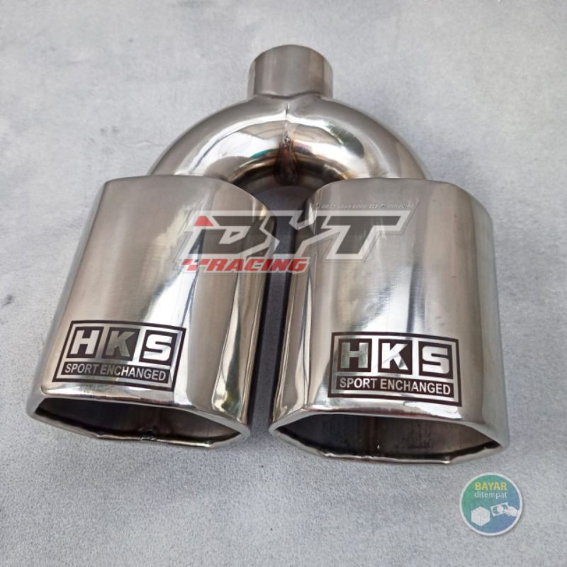 KNALPOT SOUS SOS CABANG 2 HKS SUARA JETBUS UNTUK BENSIN DAN SOLAR