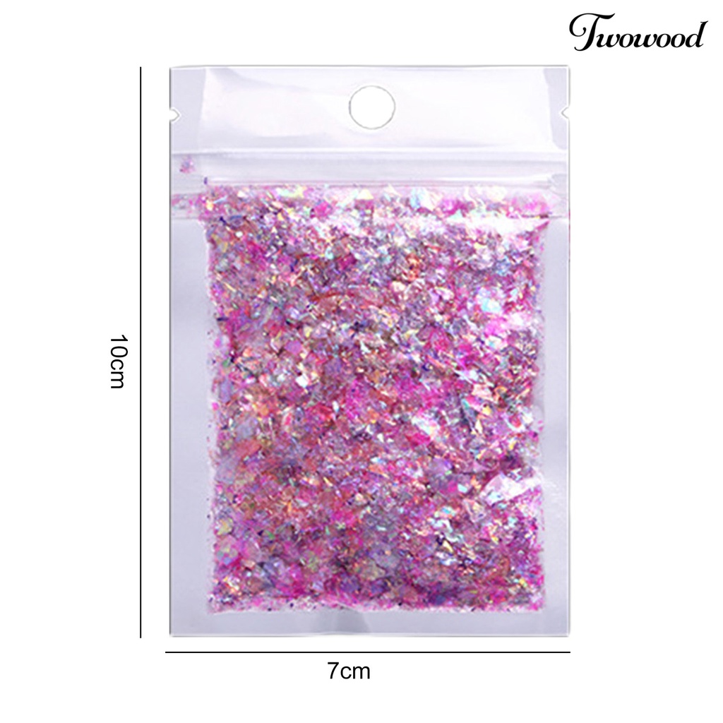 Kertas Payet Glitter Bentuk Irregular Untuk Dekorasi Nail Art