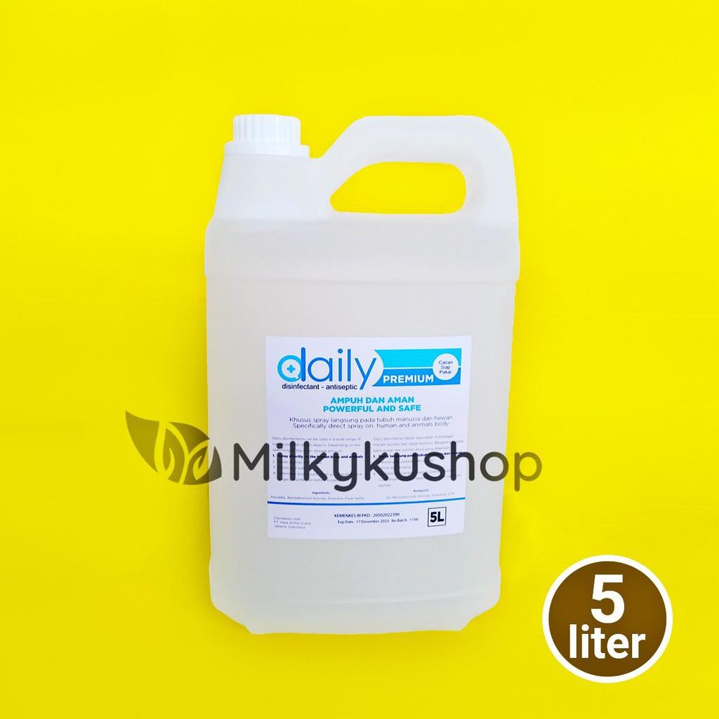 DISINFECTANT DAILY PREMIUM 5 LITER DESINFEKTAN ANTISEPTIC VIA CARGO