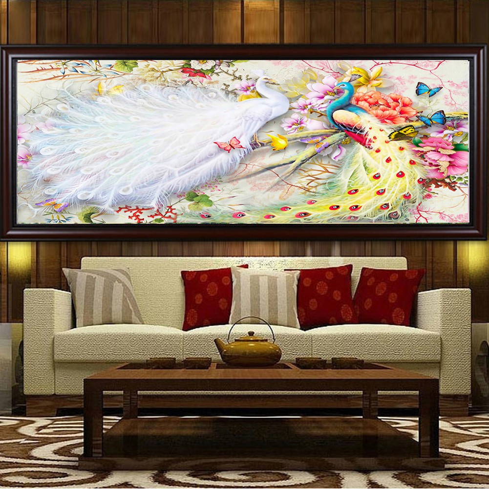 Dekorasi Lukisan Sulam Dekorasi Rumah Cantik 5d Diy Jahitan