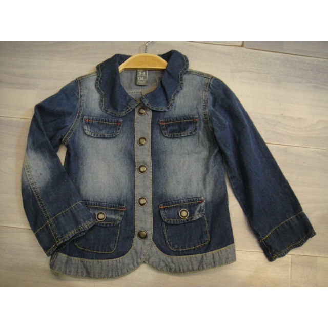 Jaket Jeans Anak Perempuan Kancing Besar/ Jaket Anak Perempuan Import