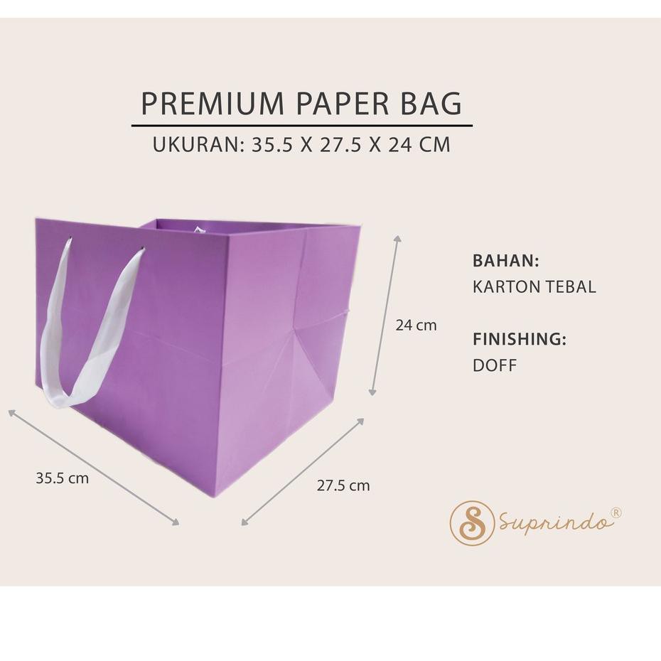 

Premium Paperbag JUMBO 2 uk. P35.5 x L27.5 x T24 cm