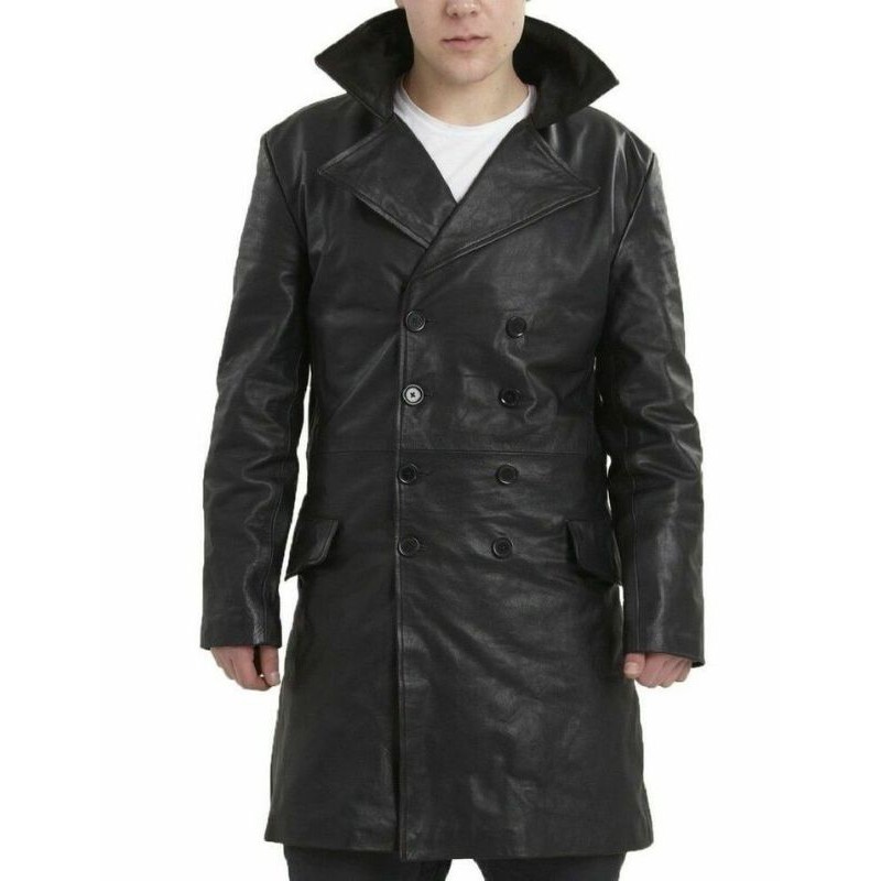 JAKET KULIT ASLI PRIA DOMBA GARUT MODEL SAFARI PANJANG | JAKET KULIT PANJANG PRIA