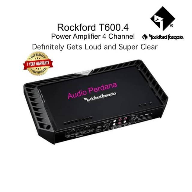 Power Rockford Fosgate T600 4 Channel Amplifier Original & Resmi