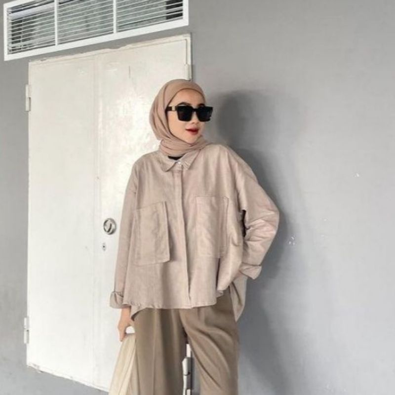 [REALPICT] Luna Kemeja Crincle Premium // R.3/S-2 (label)