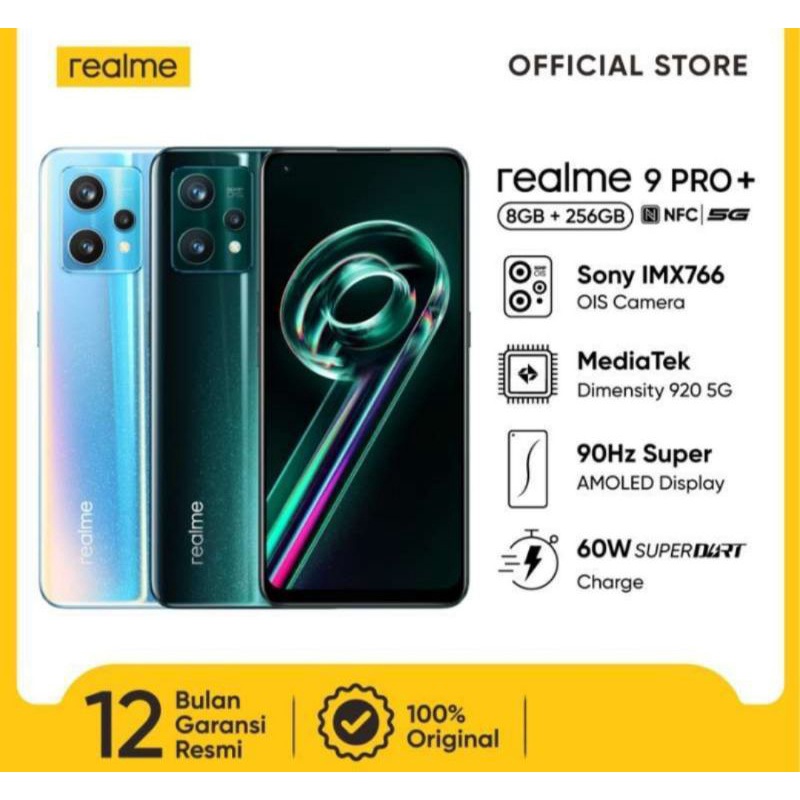 REALME 9 PRO PLUS RAM [ 8/256GB] GARANSI RESMI