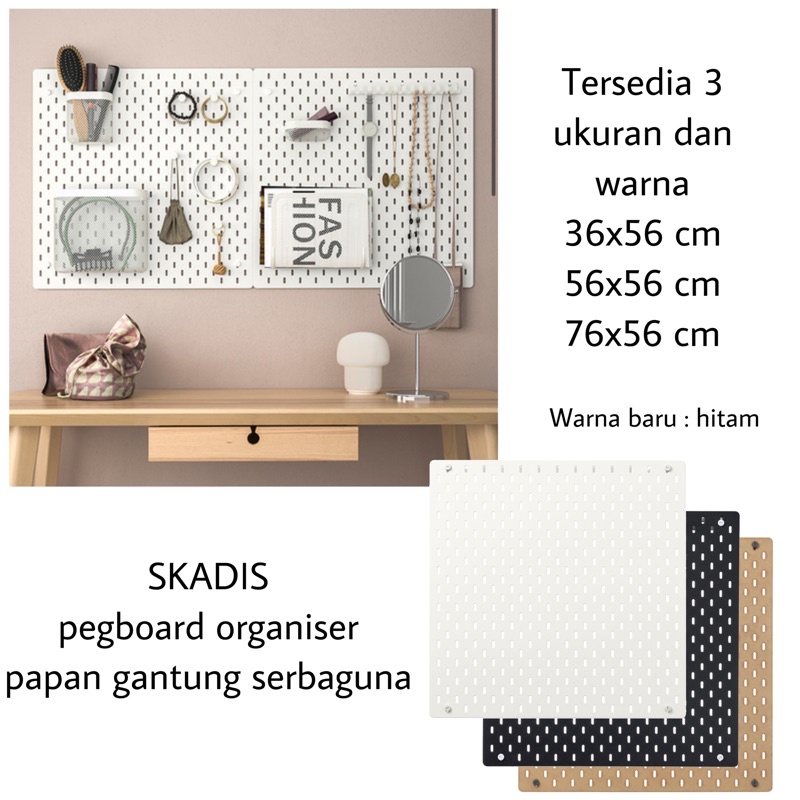 

SKADS pegboard papan gantung papan berlubang organiser