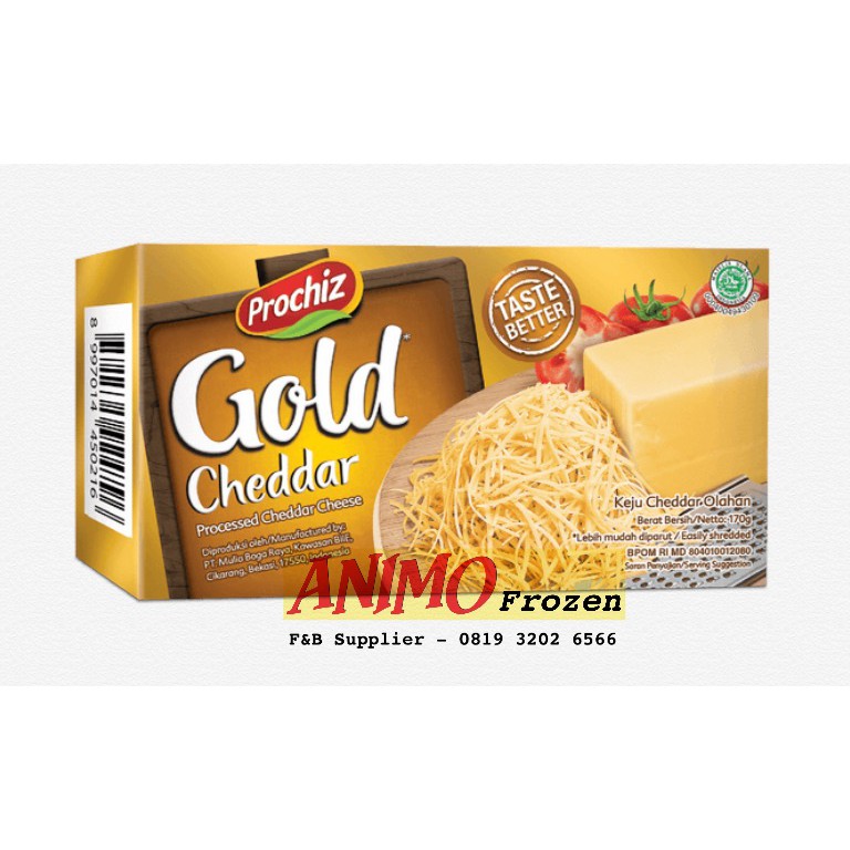 Jual Keju Cheddar Prochiz Gold 170gr | Shopee Indonesia