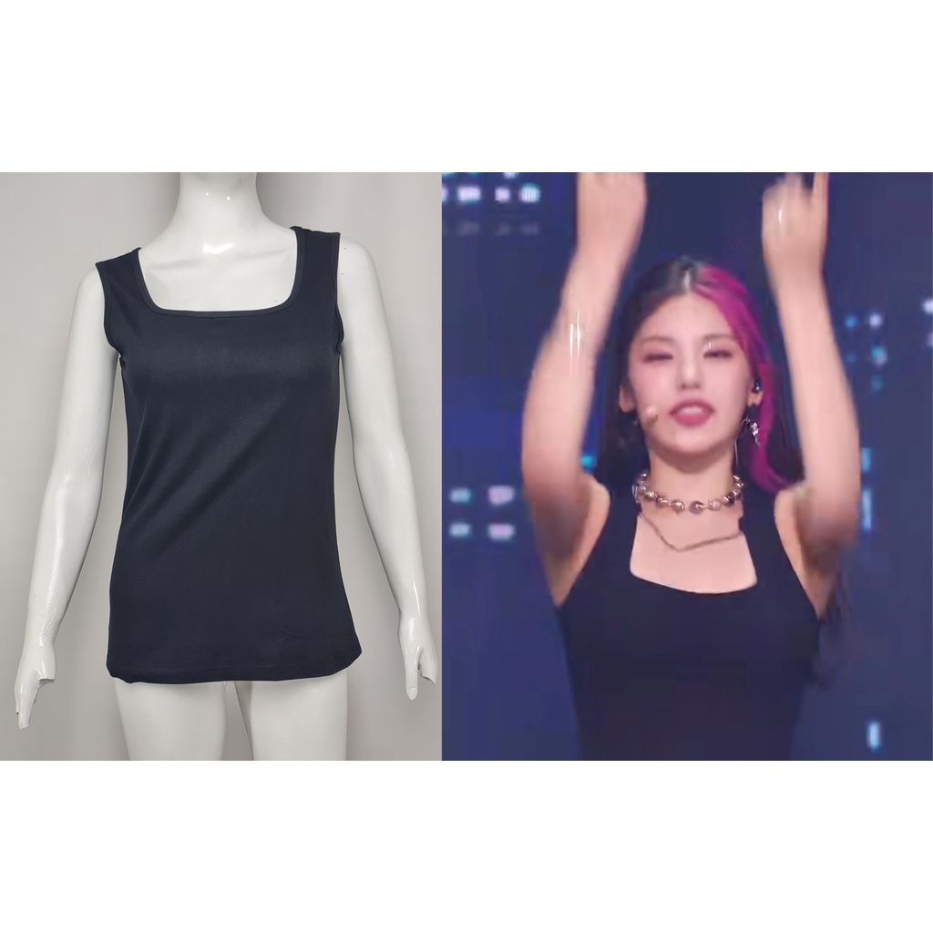 Singlet wanita - Tank Top Wanita Casual Hitam