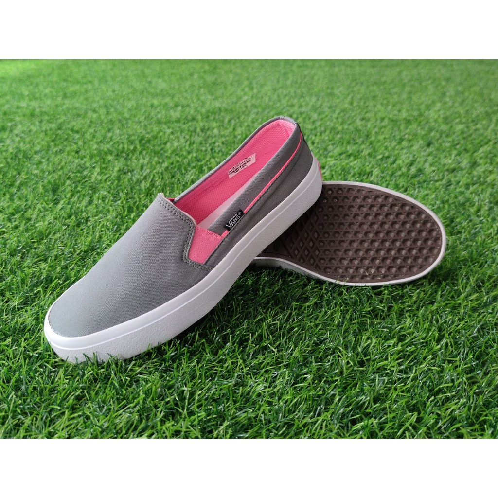 SEPATU SLIP ON WANITA 017 ABU PINK.SEPATU PUTIH.SEPATU KERJA.SEPATU SANTAI.SEPATU WANITA.SEPATU SLIP ON.SEPATU SNEAKERS