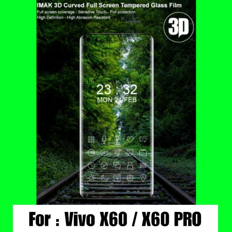 IMAK TEMPERED GLASS 3D FULL GLASS VIVO X60 / X60 PRO FULL COVER