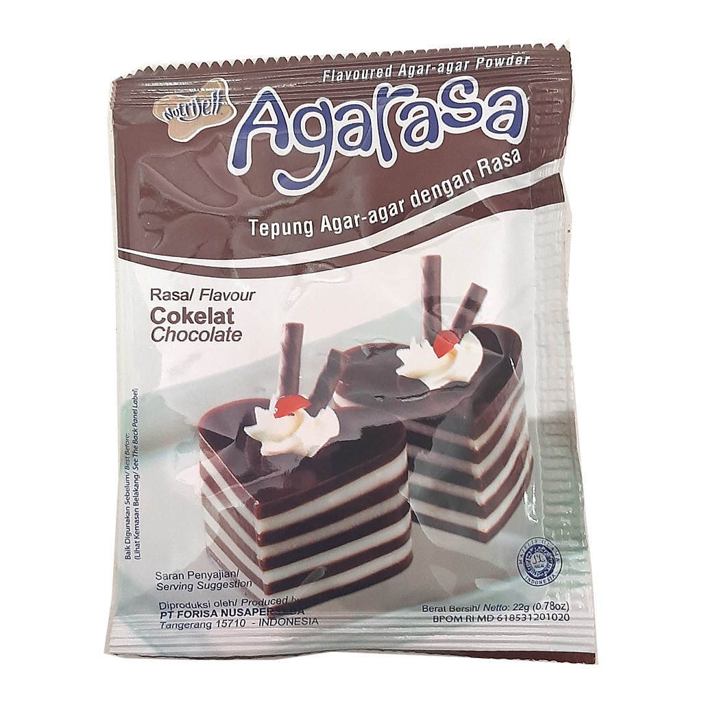 

Agarasa Coklat 22gr Nutrijell Tepung Agar Pudding Cokelat Chocolate | Bekasi