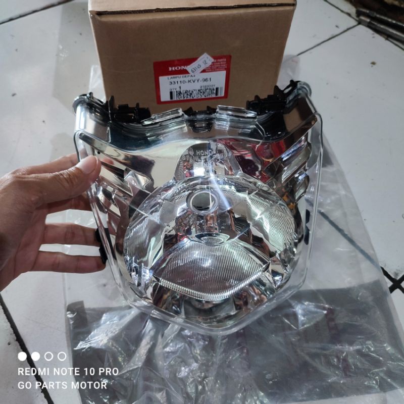 33110-KVY-961 Reflektor Lampu Depan ORI Honda BEAT Lama Karbu