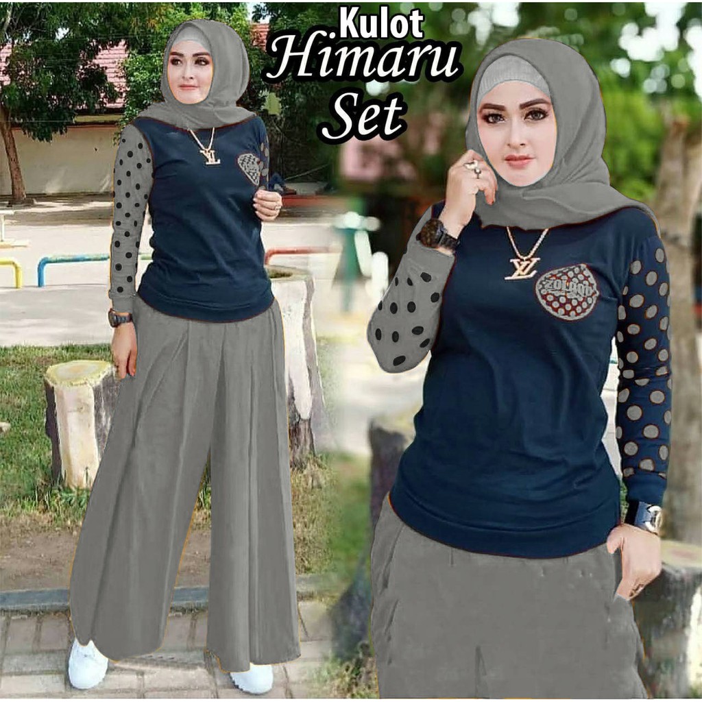 SET KULOT HIMARU mF / SETELAN KULOT WANITA