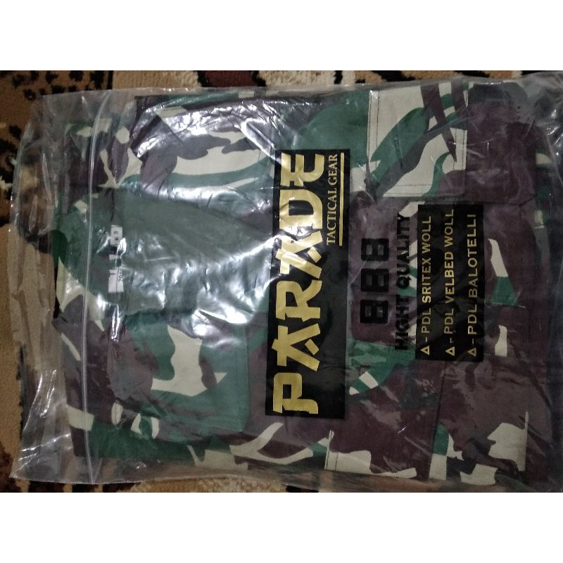 Baju PDL TNI Baloteli woll puring merk Parade 888