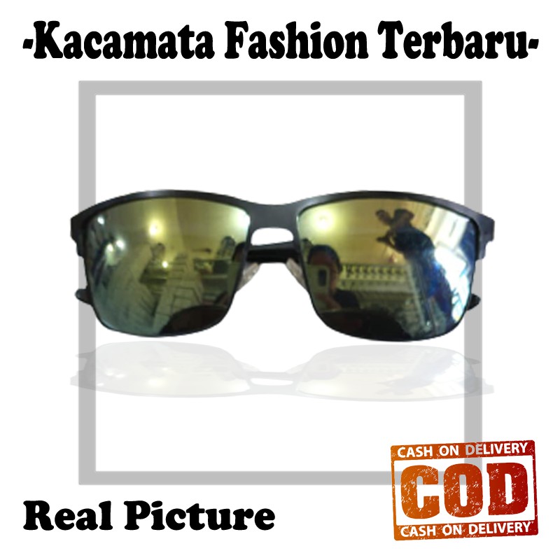 kacamata hitam normal pria wanita fashion retro classic sunglasses unisex kaca mata hitam fesyen