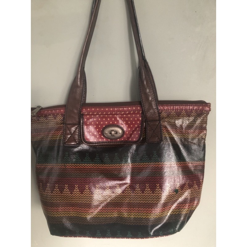 Fossil tote bag keyper Preloved Harga Promo