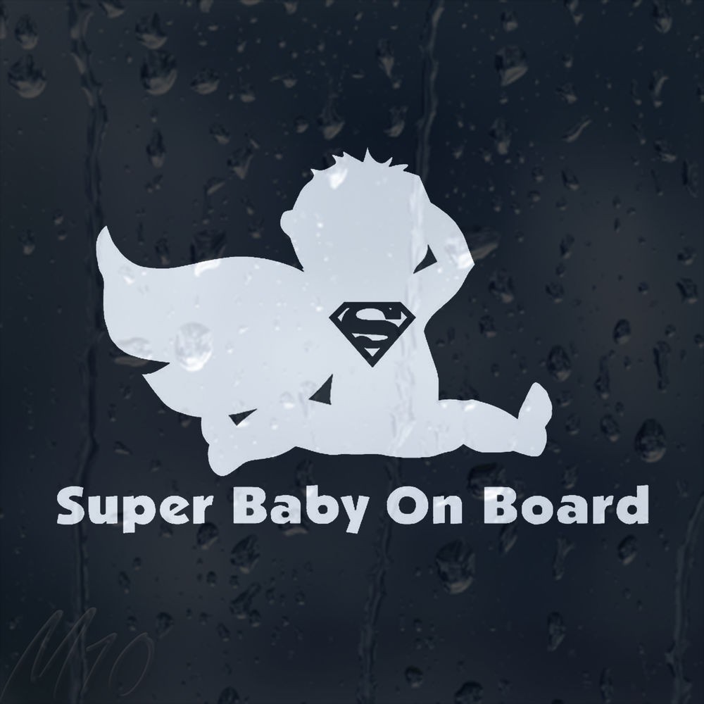 Stiker/sticker Mobil Super Baby On Board Kaca Mobil