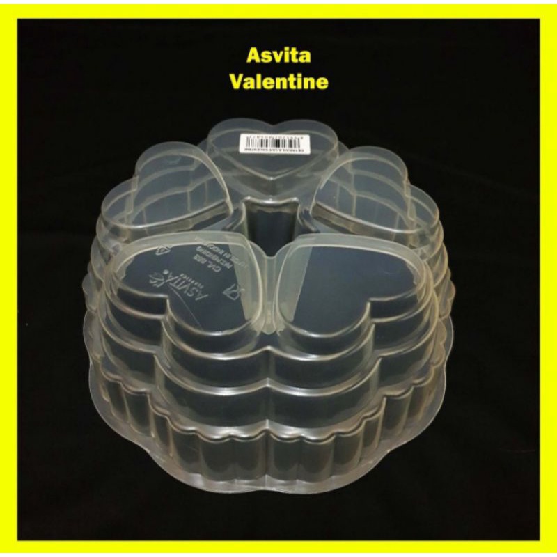 Cetakan agar agar/pudding/jelly Love Valentine Asvita plast