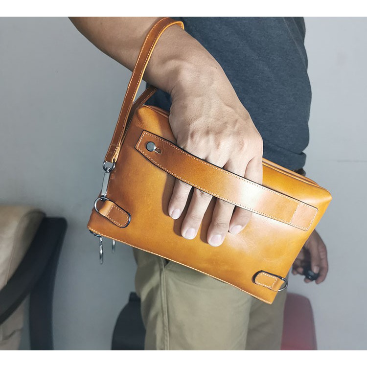 Handbag kulit asli 2 ruang Original