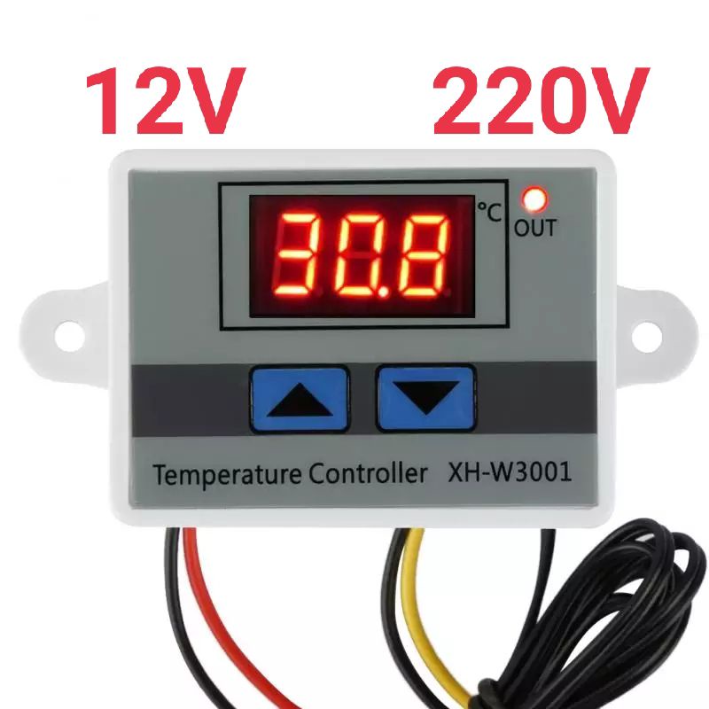 W3001 12V 220V Digital  Temperature Controller 10A termostat Thermostat pengatur suhu 12 volt  220 volt