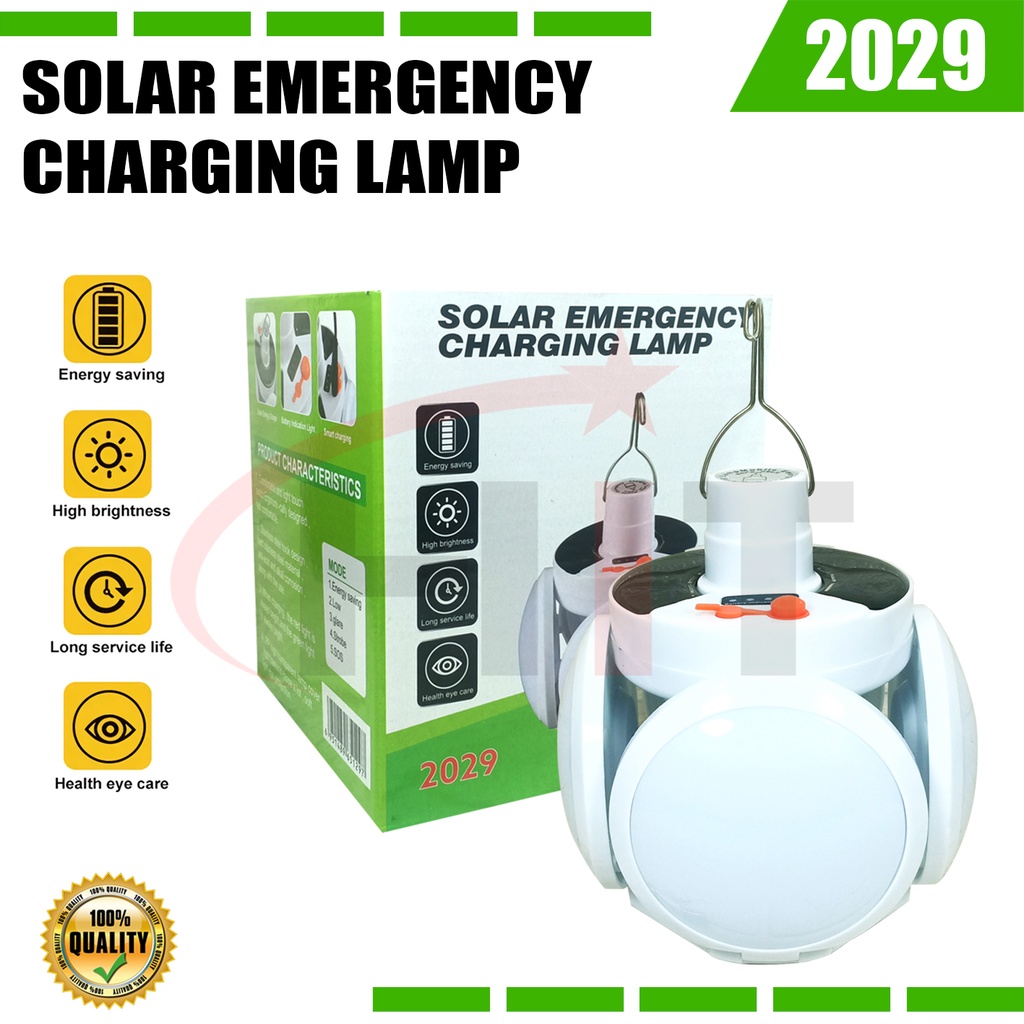 Lampu Solar LED 2029 Emergency Charging Lamp Light Battery Display