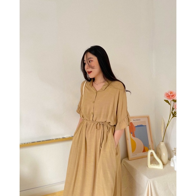 KANON - Meguri Dress - Dress pantai musim panas midi bumil friendly