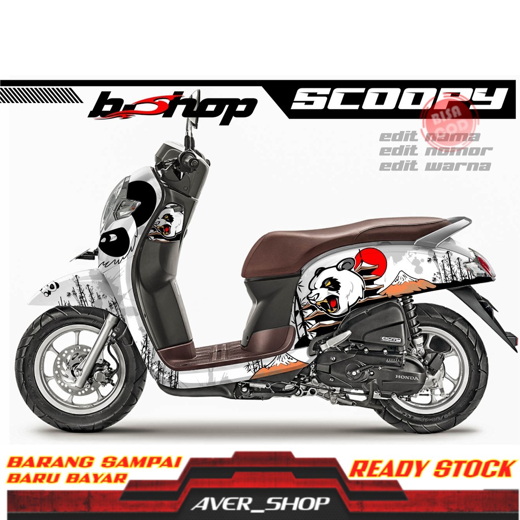 Decal scoopy full body Striping motor scoopy fi variasi full motif