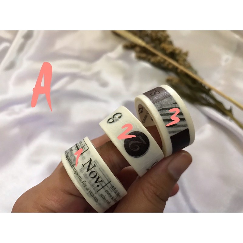 

washi tape diy motif dot garis angka | satuan