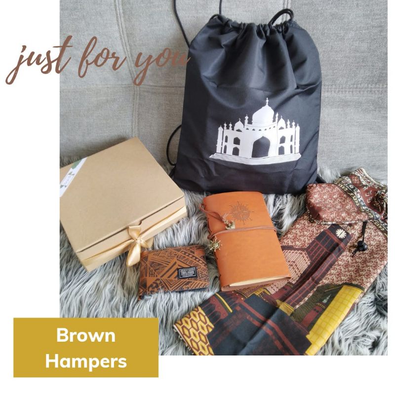 Brown Hampers kado hadiah ayah suami pacar ultah wisuda tahun baru lebaran