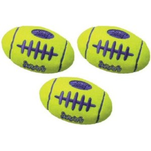 KONG Toy Air Squeaker Football Small Bola Mainan ASFB3
