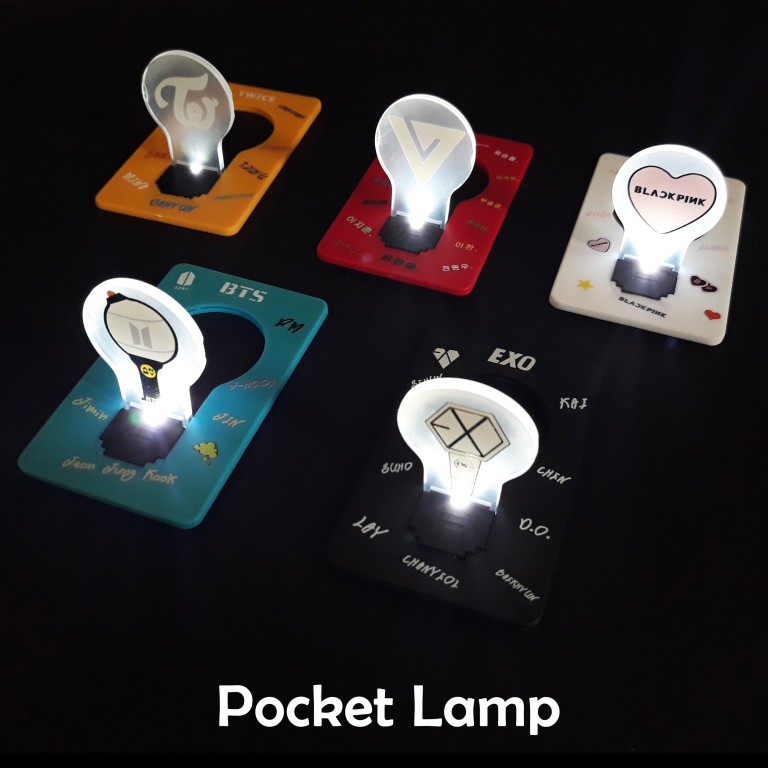 Lampu Pocket KPOP / Pocket Lamp BTS BT21 Blackpink EXO ...
