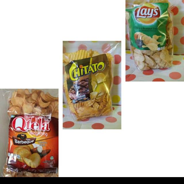 

Snack / kudapan / micin / makanan ringan/ chitato/ lays/ qtela / snack kiloan