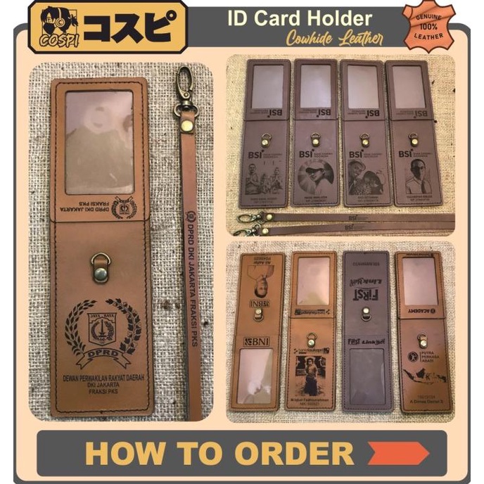 

Office & Stationery | Document Organizer | Flip Magnetic Leather Id Card Holder - Id Card Holder Kulit Lipat | Best Seller