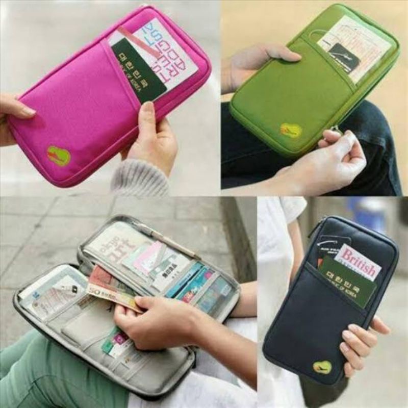 Korean travel id holder / dompet pasport / pasport organizer / tas