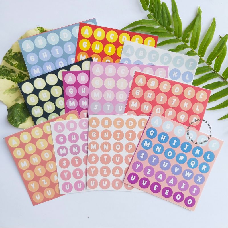 

Stiker Huruf Full Color untuk Scrapbook