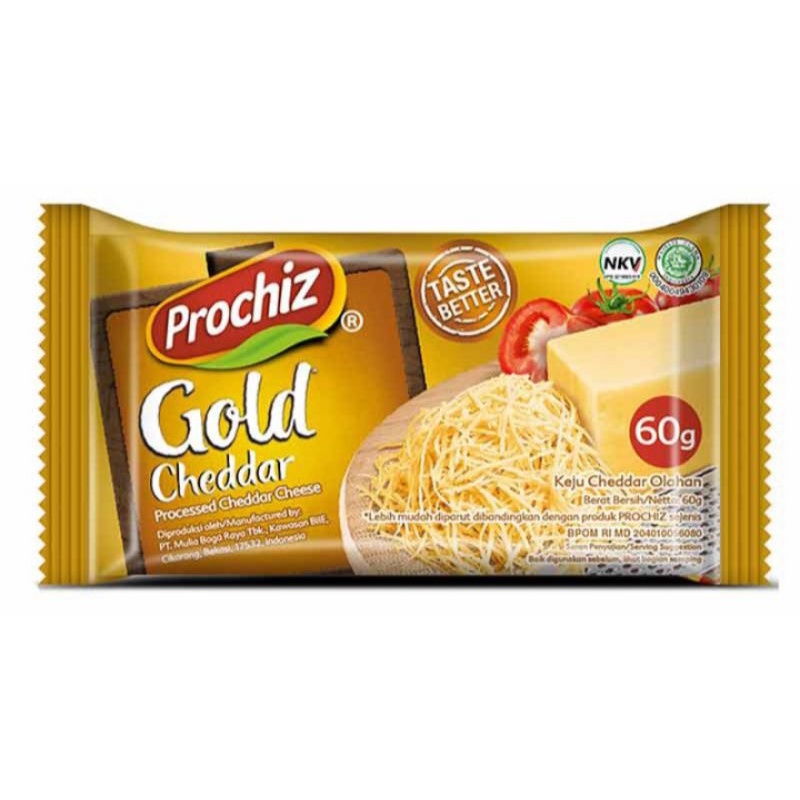 Jual Prochiz Keju Gold Cheddar 60gr | Shopee Indonesia