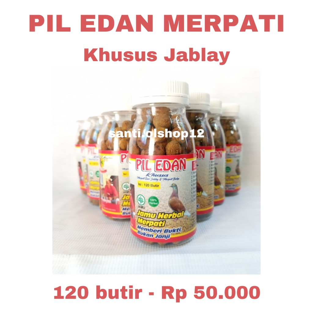 (BISA COD) Pil Edan Piledan Jamu Merpati Khusus Jablay - 120 butir