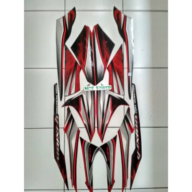 STIKER STRIPING VIXION MERAH 2012